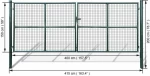 vidaXL Πόρτα Περίφραξης 200x415cm 141391