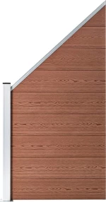vidaXL Πάνελ Περίφραξης Καφέ από WPC 180x90cm 49070