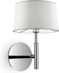 Ideal Lux Hilton AP1 Φωτιστικό Τοίχου Ασημί