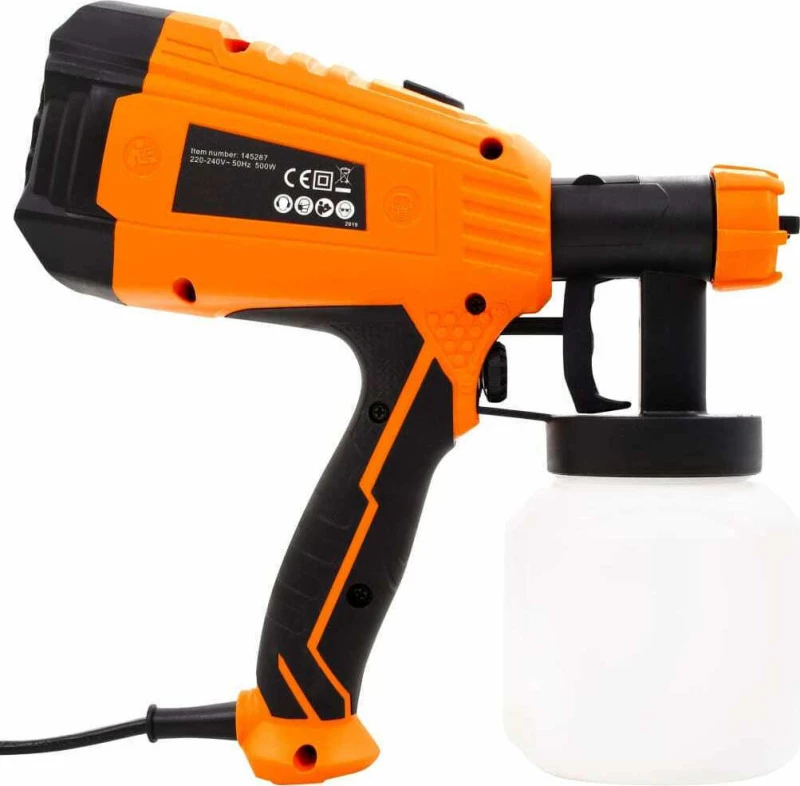 Πιστόλι Βαφής Ηλεκτρικό με 3 Ακροφύσια 500 W 800 ml