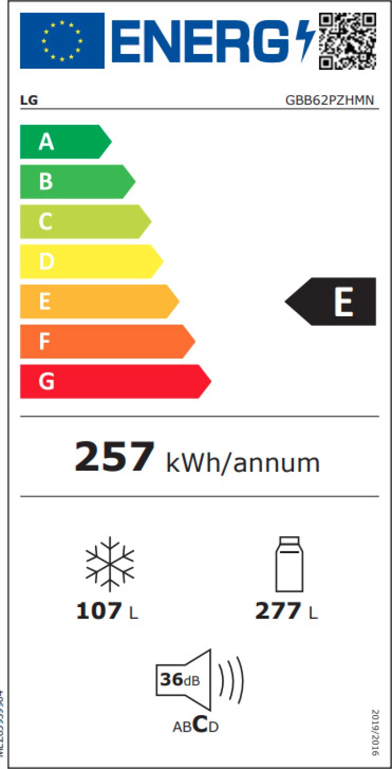 LG GBB62PZHMN Ψυγειοκαταψύκτης NoFrost