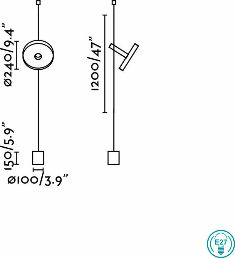 Faro Barcelona Whizz Φωτιστικό Δαπέδου Χρυσό με Ύψος 120cm