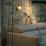 Faro Barcelona Whizz Φωτιστικό Δαπέδου Χρυσό με Ύψος 164cm