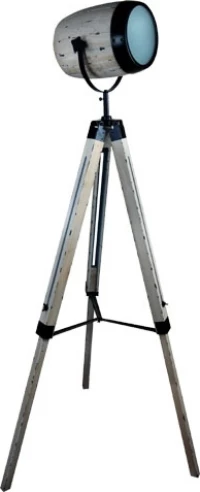 Luma Φωτιστικό Δαπέδου Ασημί με Ύψος 160cm