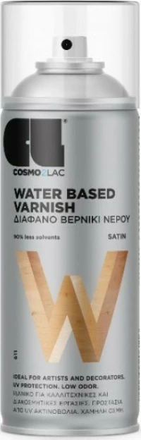 Cosmos Σπρέι Βερνίκι Διάφανο με Σατινέ Εφέ 400ml