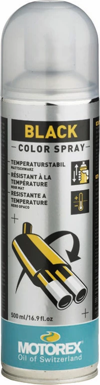Motorex Color 400°C Σπρέι Βαφής Υψηλής Θερμοκρασίας Μαύρο με Ματ Εφέ 500ml