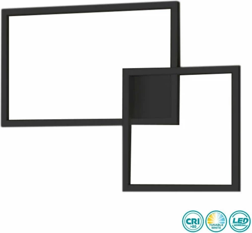 Φωτιστικό Οροφής Perenz Cross 6595NCT Μαύρο