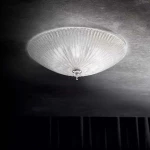 Ideal Lux Shell PL4 Πλαφονιέρα Οροφής Ασημί από Γυαλί
