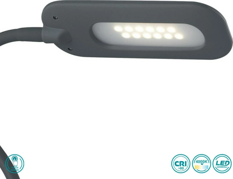 Fan Europe Φωτιστικό Γραφείου LED Γκρι LEDT-Darwin-Grey