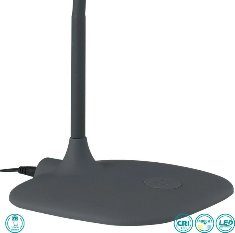 Fan Europe Φωτιστικό Γραφείου LED Γκρι LEDT-Darwin-Grey