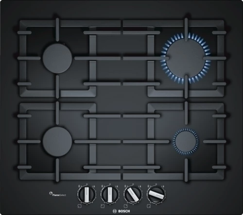 Bosch Serie 6 PPP6A6B90 hob Black Built-in Gas 4 zone(s)
