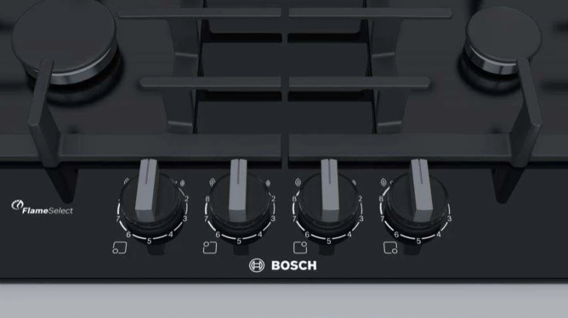 Bosch Serie 6 PPP6A6B90 hob Black Built-in Gas 4 zone(s)