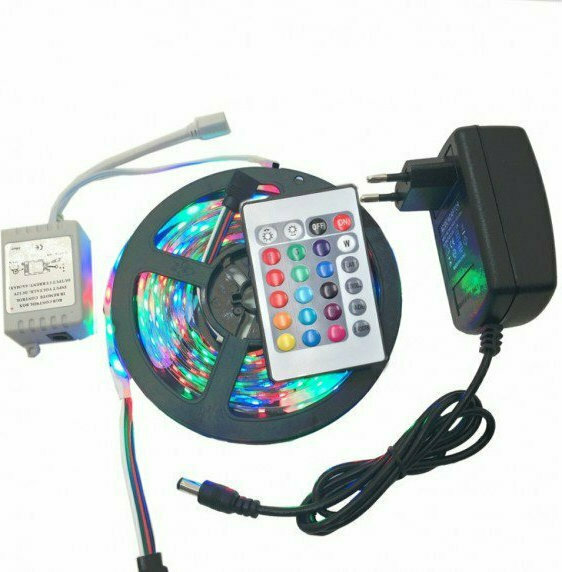 Ταινία LED RGB 5m με Τηλεχειριστήριο 12V