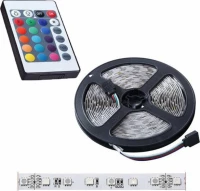 Αδιάβροχη Ταινία LED RGB 5m με Τροφοδοτικό και Τηλεχειριστήριο SMD5050 12V 24948