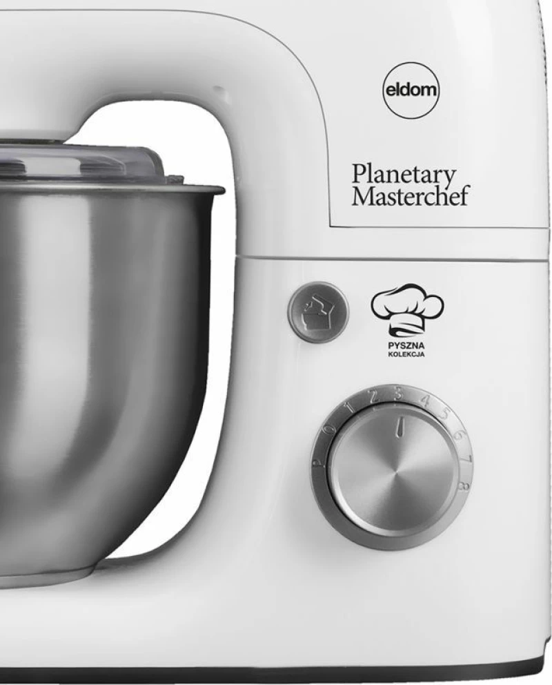 Eldom WRK1200 Κουζινομηχανή 800W με Ανοξείδωτο Κάδο 5lt White