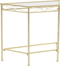 vidaXL Βοηθητικό Τραπέζι Vintage Στιλ Χρυσό 87 x 34 x 73 εκ. Μεταλλικό