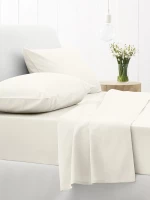 Sunshine Σεντόνι Μονό με Λάστιχο 100x200x30 Cotton Feelings 100 White