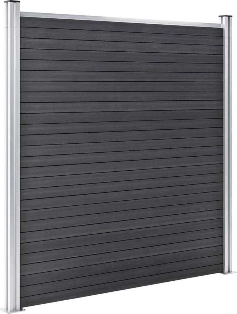 vidaXL Πάνελ Περίφραξης Γκρι από WPC 186x1564cm 3053232