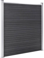 vidaXL Πάνελ Περίφραξης Γκρι από WPC 186x1564cm 3053232