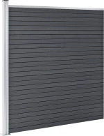 vidaXL Πάνελ Περίφραξης Γκρι από WPC 186x1564cm 3053232
