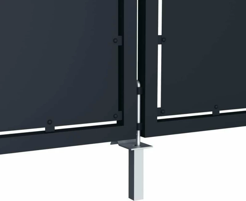 vidaXL Πόρτα Περίφραξης Κήπου Ανθρακί 200x350cm 144540