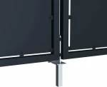 vidaXL Πόρτα Περίφραξης Κήπου Ανθρακί 200x350cm 144540