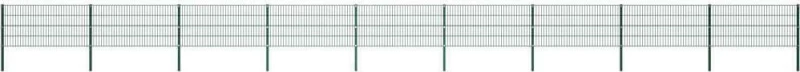 vidaXL Πάνελ Περίφραξης με Στύλους Πράσινο 80x1530cm 278612
