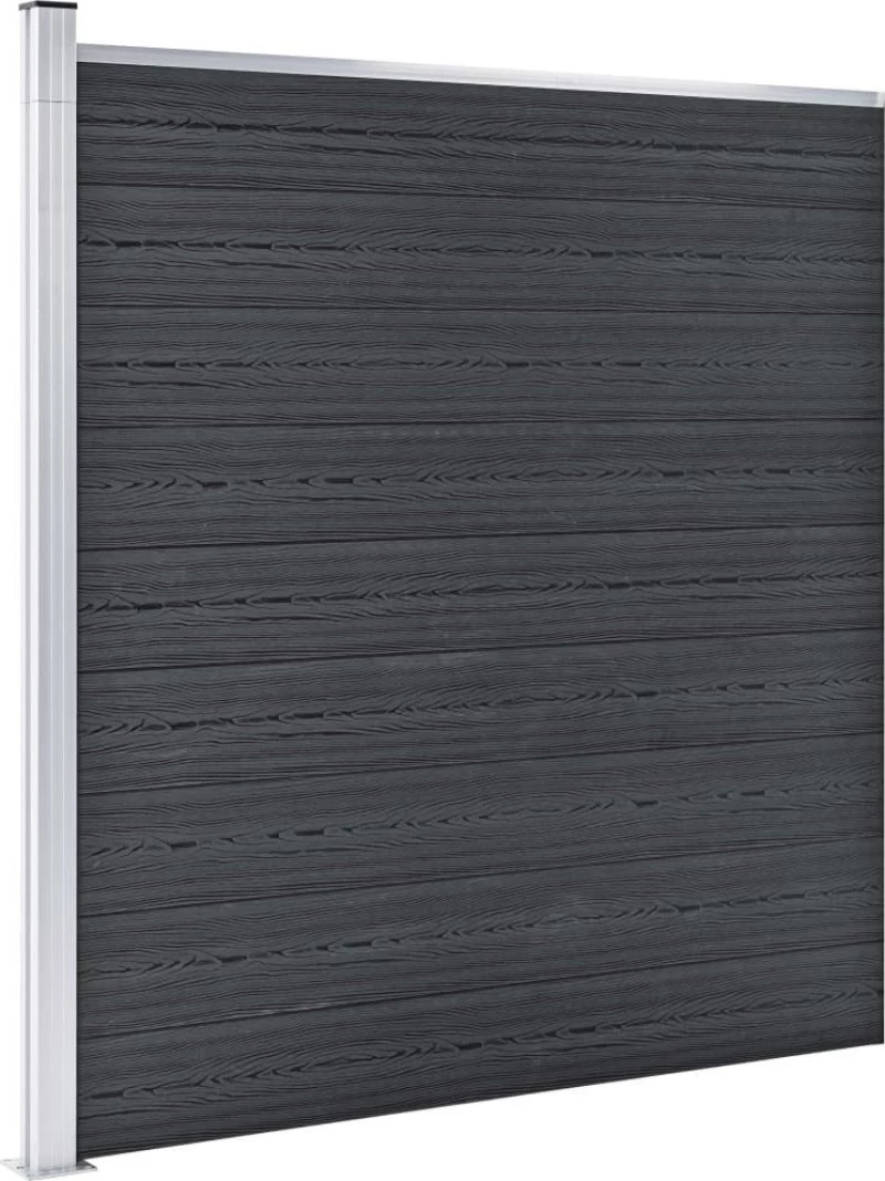 vidaXL Πάνελ Περίφραξης Γκρι 186x872cm 3053228