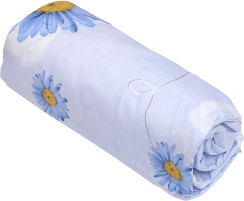 Sunshine Σεντόνι Μονό με Λάστιχο 100x200x30 Cotton Feelings 312 Γαλάζιο