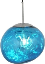 GloboStar Dixxon Κρεμαστό Φωτιστικό Μοντέρνο Μονόφωτο Blue Μπλε