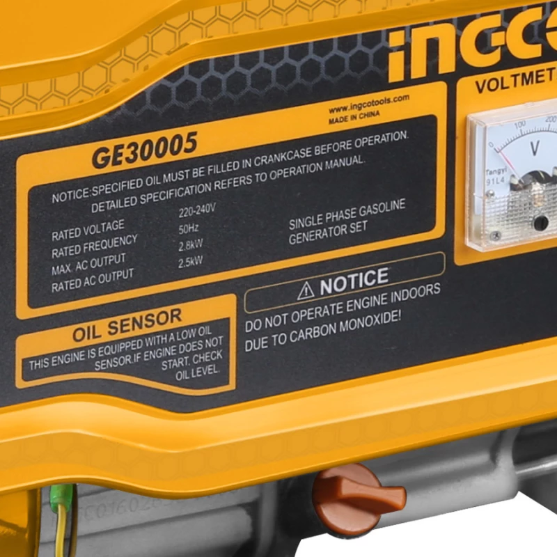Βενζινοκίνητη Γεννήτρια 2,8Kw Ge30005 Ingco Ingco