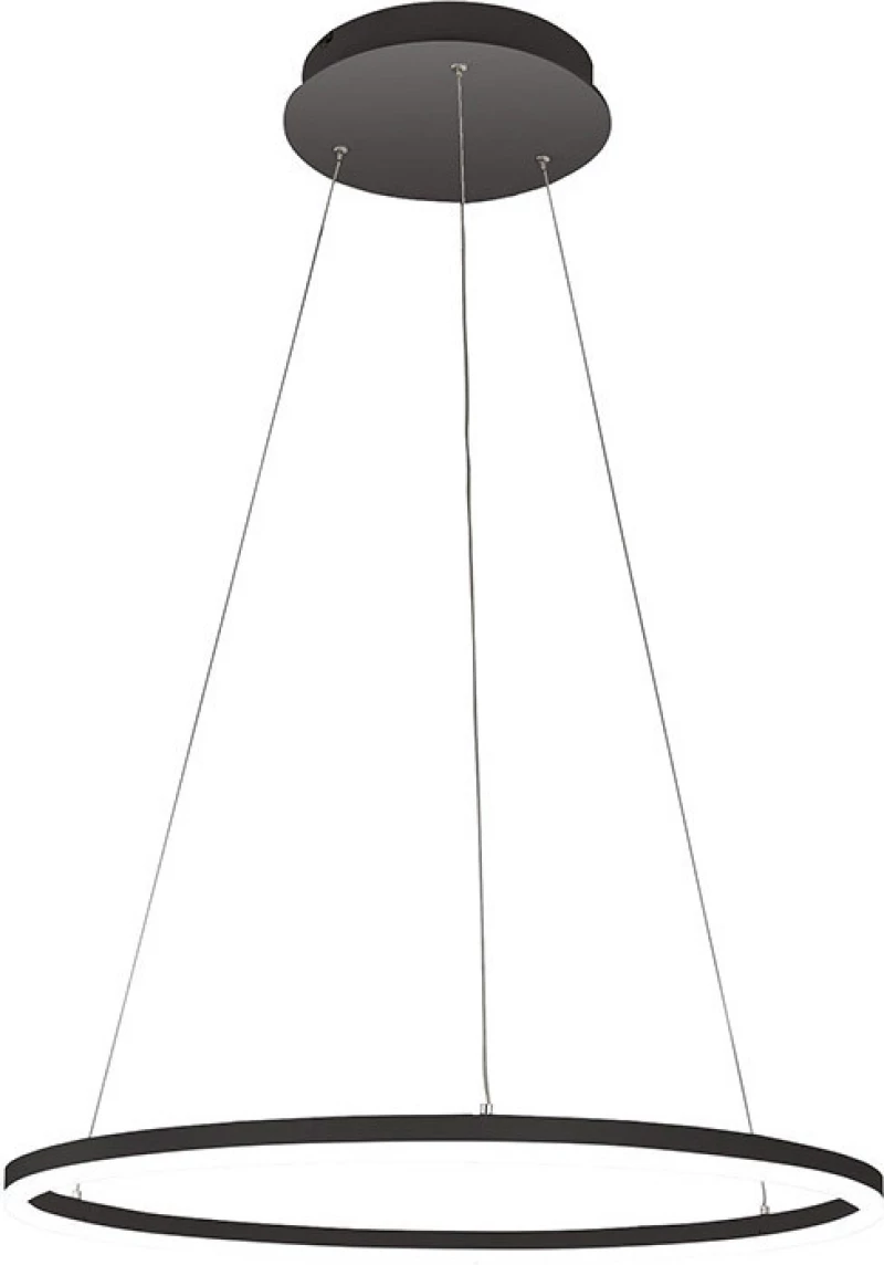 Fabas Luce Giotto 3508-40-101 Black Κρεμαστό Φωτιστικό Μοντέρνο LED Μαύρο