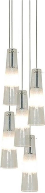 Home Lighting Κρεμαστό Φωτιστικό Μοντέρνο Πολύφωτο Διάφανο