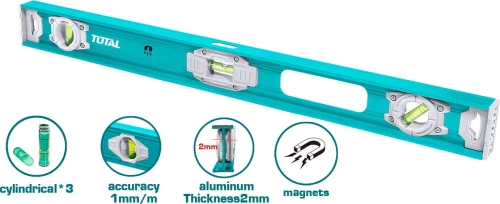 Total Αλφάδι Αλουμινίου Μαγνητικό TMT28026 80cm