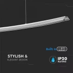 V-TAC Κρεμαστό Φωτιστικό Μοντέρνο LED Ασημί VT-7020