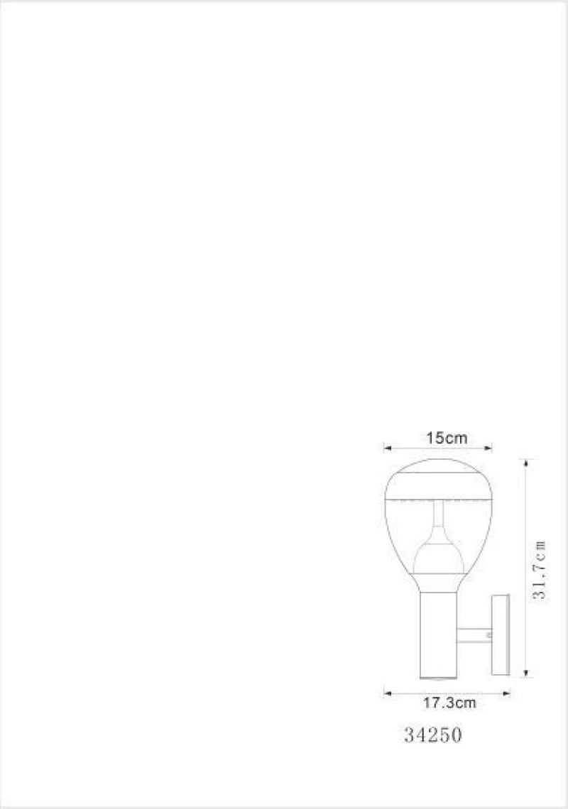 Globo Lighting Callisto Επιτοίχιο Εξωτερικό Φωτιστικό 34250