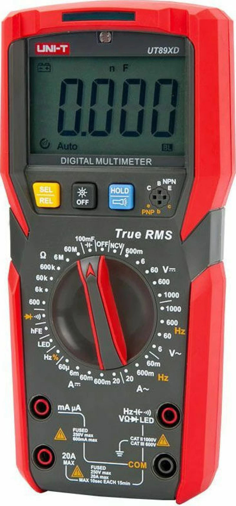 Uni-T Ψηφιακό Πολύμετρο Υψηλής Ακρίβειας True RMS UT89XD