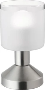 Trio Lighting Gral Πορτατίφ με Λευκό Καπέλο και Ασημί Βάση