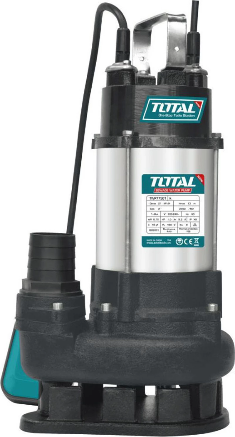 Yποβρύχια Αντλια Λυματων Ινοχ Β.Τ 1.100W Twp711001