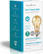 Nedis Smart Λάμπα LED για Ντουί E27 και Σχήμα A60 Θερμό Λευκό 500lm Dimmable