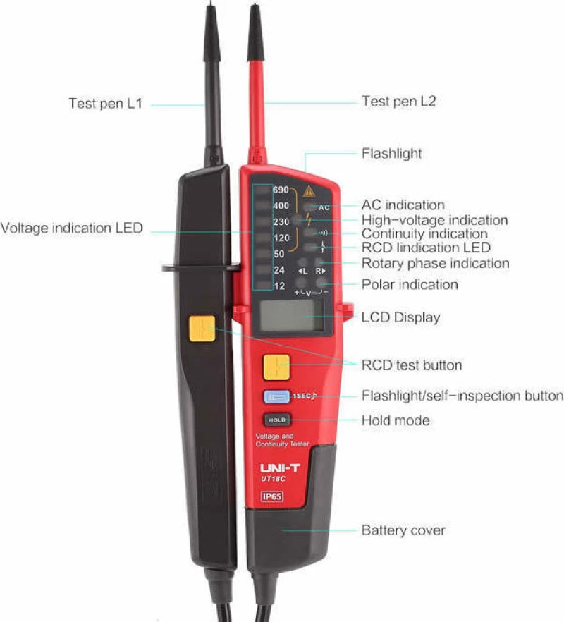 Uni-T Multifunction Voltage Tester Ut18C