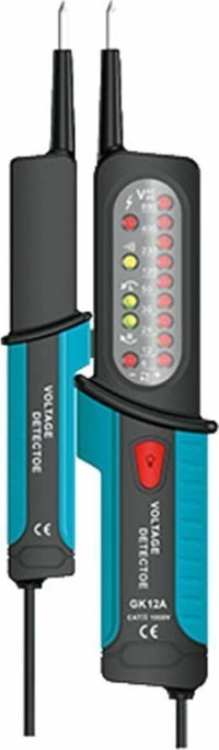 E-Sun Gk-12A Δοκιμαστικό Τάσης Με Ενδείξης Led 9 Βήματα