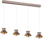 Sun Light Κρεμαστό Φωτιστικό Μοντέρνο LED Ράγα Καφέ