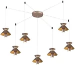 Sun Light Κρεμαστό Φωτιστικό Μοντέρνο LED Καφέ