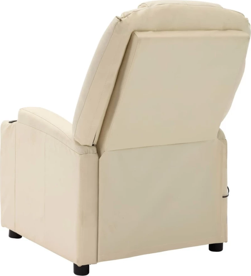 Πολυθρόνα Relax Λευκό Κρεμ Massage 321312