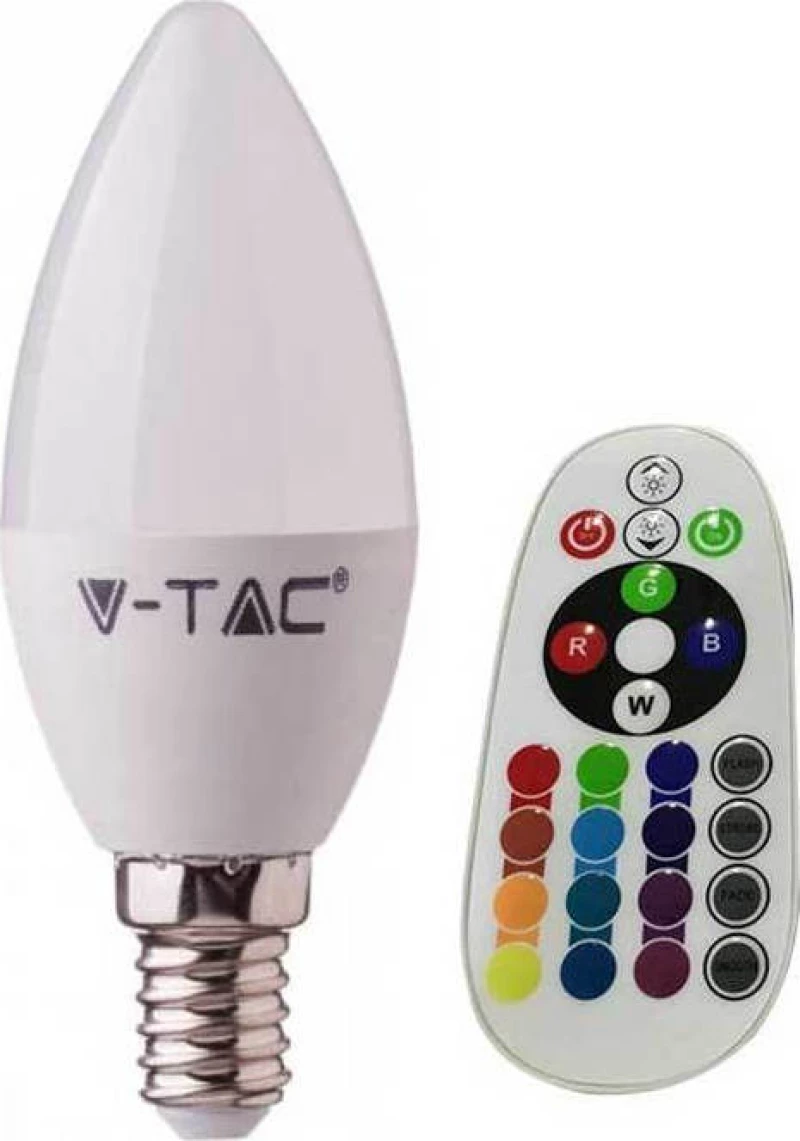 V-TAC VT-2214 Λάμπα LED για Ντουί E14 RGBW 320lm Dimmable