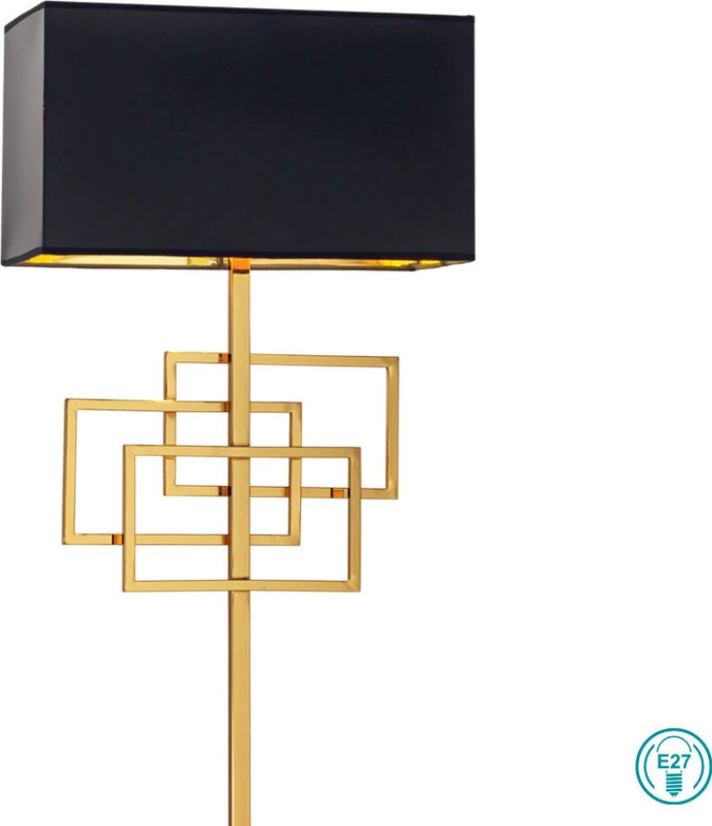 Ideal Lux Luxury PT1 Φωτιστικό Δαπέδου Μαύρο με Ύψος 162cm