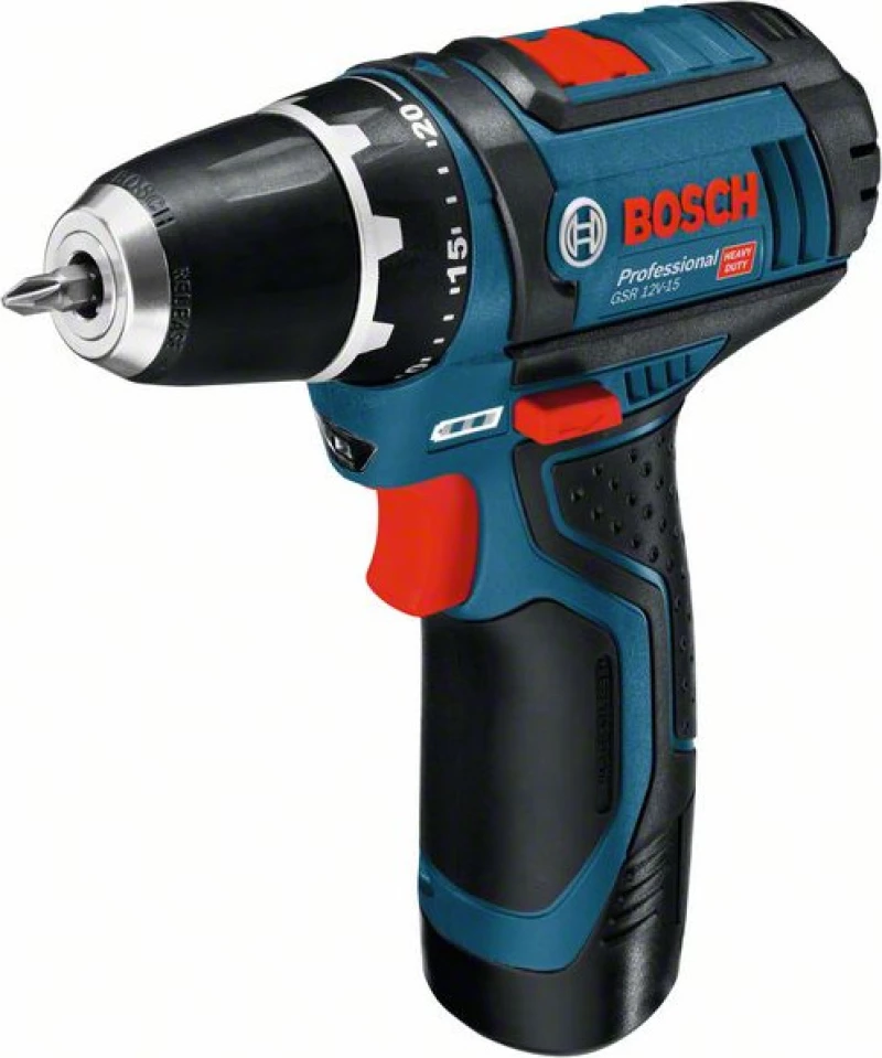 Bosch GSR 12V-15 Δραπανοκατσάβιδο Μπαταρίας 12V 2x2Ah