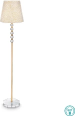 Ideal Lux Queen PT1 Φωτιστικό Δαπέδου Χρυσό με Ύψος 157.5cm
