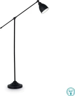 Ideal Lux Newton PT1 Φωτιστικό Δαπέδου Μαύρο με Ύψος 150cm